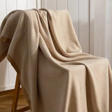 Yeknu  Light luxury blanket living room nap sofa blanket bedside towel office aviation blanket paper pattern fish bone pattern