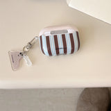 Yeknu  Korean Lns Niche Stripe Suitable For Apple AirPods Pro 1st, 2nd, 3rd Generation Headphone Case Protective Case