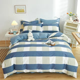 Yeknu  Cotton printing four-piece quilt cover student dormitory single bed sheet bedding three-piece set