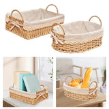 Yeknu  Imitation Rattan Rattan Storage Baskets Vegetable Fruit Home Decoration Hand-woven Baskets Toy Storage Multi-Purpose
