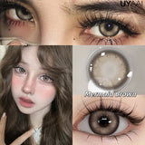 Yeknu  2pcs/pair Yearly Colored Contact Lenses Natural Green Lens Fashion Pupils Beauty gray Contact Lenses for Eyes