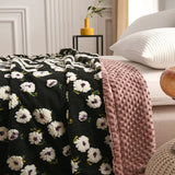 Yeknu  Retro Jacquard  Blended Cover Blanket Multifunctional Sofa Nap Blanket Thick Blanket
