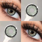 Yeknu  1 Pair Korean Colored Contact Lenses With Prescription Myopia Lenses Green Lenses Grey Lenses High Quality Contacts