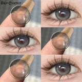 Yeknu  1 Pair Lenses Colored Contact Lenses With Degree Brown Contact Lenses Big Eye Lenses Natural Korean Lenses