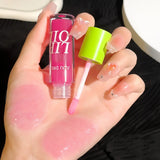 Yeknu  Lip gloss long-lasting moisturizing mirror water glass lip gloss transparent makeup natural lip plumping
