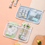 Yeknu  1pc Refrigerator Door Organizer, Fridge Hanging Mesh Bag For Kitchen Storage Bag