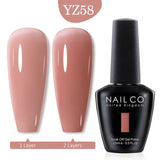 Yeknu  10ml Pearl Shell Color UV Gel Nail Polish Semi Permanent Golden Nail Art Gel Varnish Hybrid Nail Gel Polish Manicure Base