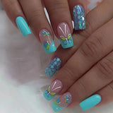 Yeknu  24 PCs Fake Nails with 1 Nail Glue and 1 Nail File