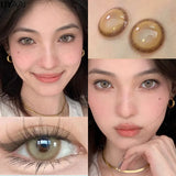 Yeknu  Color Contact Lenses with Diopters Korean Eye Contacts Lenses Colorcon Black Lenses High Quality Natural Optical Lenses