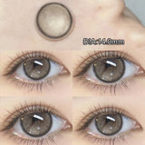 Yeknu  1 Pair Korean Lenses Colored Contact Lenses with Prescription Myopia Lenses with Degree Big Eye Lenses Gray Lenses