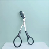 Yeknu  Stainless Steel Eyebrow Scissors with Comb – Precision Brow Trimmer for Easy Eyebrow Shaping & Grooming