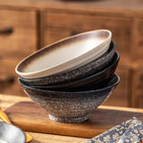 Yeknu  Japanese Lamian Noodles Bowl, Creative Household Kitchen Restaurant Supplies, Advanced Tableware Salad Fruit Soup Hat Bowls, 1Pc