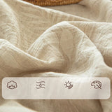 Yeknu  Luxury Cotton and Linen Bed Sheet Sets High Quality Skin Friendly Flat Sheet 2 Pillowcases for All Seasons Queen King Bedclothes