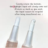 Yeknu  Waterproof Shiny Diamond Highlight Pen Eye Makeup Highlighter Long Lasting Pearl White Brighten Silkworm Shadow Liquid Highlight