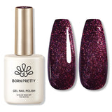 Yeknu  15ml Aurora Glitter Gel Nail Polish Iridescent Pearl Shimmer Effect Soak Off UV LED Manicure Varnishes