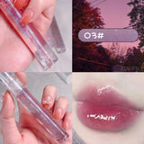 Yeknu  Galaxy Mirror Lip Gloss Glitter Lipgloss Transparent Lip Oil Long Lasting Moisturizing Lipstick Lipgloss Lips Makeup Cosmetics