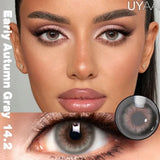 Yeknu  1Pair NEW Color Contact Lenses For Eyes Beauty Pupils Natural Pupils Brown Contact Lenses Soft Colorful Cosmetics Gray Len