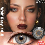 Yeknu  1Pair NEW Color Contact Lenses For Eyes Beauty Pupils Natural Pupils Brown Contact Lenses Soft Colorful Cosmetics Gray Len