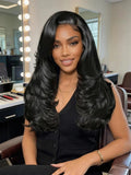 Yeknu  Black Lace Font Wig 13x4 Glueless Layered Wig Pre Plucked Pre Cut Fce Framing Lace Front Wig Syntheti Lace Front Wg for Wome