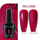 Yeknu  15ml Orange Color Nail Gel Polish Semi Permanent Red Pink Gellack Nail Art Salon Soak Off UV LED Glitter Nail Gel Varnish
