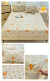 Yeknu Elastic Fitted Sheet Floral Style Bedsheet Soft Bed Cover Home Bed Linen Sheets drap de lit (Pillowcase Need Order)