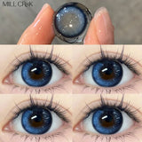Yeknu  1 Pair/2pcs Color Contact Lenses for Eyes Blue Eye Lenses With Degree Natural Beauty Color Pupils Eyes Fast Shipping