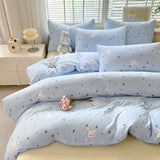 Yeknu Print Quilt Cover Girls Room Bedding Duvet Cover Skin-friendly Comforter Cover funda nordica (Pillowcase Need Order)