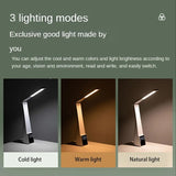 Yeknu - Table Lamps Led With Alarm Clock Stepless Dimming Temperature Bluetooth Speaker Touch Foldable USB Bedroom Night Light Desk Lamp