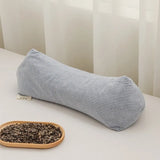 Yeknu 2025 new pure cotton three-dimensional triangular striped buckwheat pillow full buckwheat hull filling to protect cervical spine