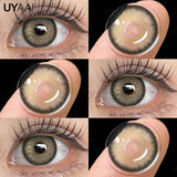 Yeknu  1 Pair Color Contact Lenses Makeup Blue Pupils Natural Brown Lenses High Quality Green Color Eye Lens Cosmetic Colorcon