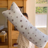 Yeknu  Fleece throw pillow milk fleece throw pillow long bed head by maternity throw pillow pinch leg waist rest