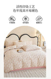 Yeknu Spring and summer pure cotton small fresh four-piece set, bedding sheet quilt cover, cotton student dormitory three-piece set