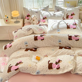 Yeknu Print Quilt Cover Girls Room Bedding Duvet Cover Skin-friendly Comforter Cover funda nordica (Pillowcase Need Order)