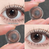 Yeknu  2pcs Blue Bow Brown Bow Contact Lenses For Makeup Eyes Naturl Eye Color Lenses Beauty Cosmetics Pupils Gray Brown Lenses