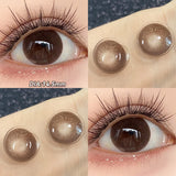 Yeknu  2pcs Blue Bow Brown Bow Contact Lenses For Makeup Eyes Naturl Eye Color Lenses Beauty Cosmetics Pupils Gray Brown Lenses