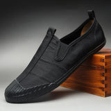 Yeknu  Men Canvas Shoes Slip On Loafers Breathable Comfortable Casual Sneakers Spring Autumn Fashion Tenis Masculino