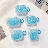 Yeknu  Cute Star Earphone Case Protective Cover with Keychain Ring, Transparent, Soft, Fashionable and Anti Drop