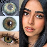 Yeknu  NEW Color Contact Lenses For Eyes Natual Colored Pupils Gray Contacts Lenses Makeup Green Pupils Cosmetic Black Lens