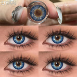 Yeknu  New 1 Pair Colorful Contact Lenses for Eyes Fashion Natura Gray Eye Contacts Blue Eye Lenses Green Lenses Yearly