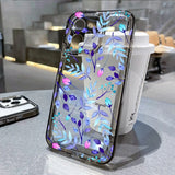 Yeknu  Abstract Plants Flower Phone Case For iPhone 16 Pro Case iPhone 13 15 14 11 12 17 Pro Max 7 8 Plus XR 16e XS SE Clear Soft Cover