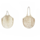 Yeknu  Handheld foldable shopping Cotton mesh bag , reusable fruit mesh bag, Woven mesh pocket hollowed out kitchen storage