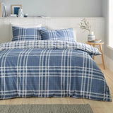 Yeknu  Red Plaid Double-sided Printed Bedding Set, 100% Polyester Quilt Cover Set, Breathable, Soft and Machine Washable