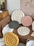 Yeknu  Solid Color Household Handmade Bay Window Mat Futon Tatami Seat Cushion Sofa Office Backrest Bed Cushion