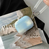 Yeknu  Niche Lns Fresh Blue Sky Sky White Cloud Earphone Set Pendant Suitable For Apple Airpods Pro2 Protective Cover