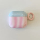 Yeknu  Small fresh Macaron contrasting stripes are suitable for airpods 4th generation noise reduction version earphone