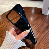 Yeknu  Wave Phone Case For iPhone 17 Air 16 15 14 13 12 Pro Max 11 XS XR X 6 7 8 Plus Soft Bumper Shockproof Cover Solid Color Coque