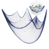 Yeknu  1X2M Nautical Net Decorative Seaside Wall Beach Party Mesh Mediterranean Decorative Net DIY