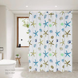 Yeknu  Transparent Waterproof Shower Curtain Bathroom Translucent Partition Curtain Easy Clean Wipe Mildew Proof Curtains with Hooks