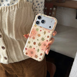 Yeknu  Dizzying Ginkgo Maple Leaf Nut Flower Soft Protective Phone Back Cover Case for iPhone 13 14 15 16 17 Pro Max 17Air Glossy Case