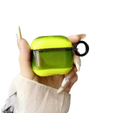 Yeknu  Candy colored black background flowing light headphone case protective cover with circular shock-absorbing protective cover